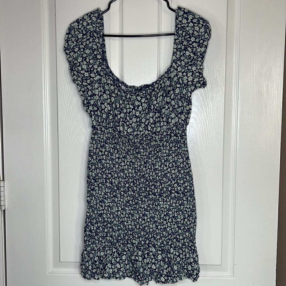 Wild Fable Summer Floral Cottage Dress Blue green size M